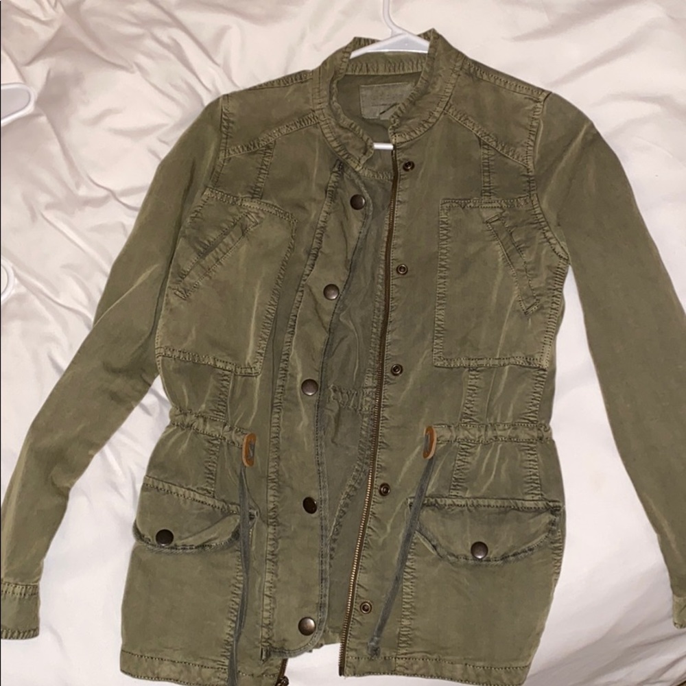 Green utility jacket